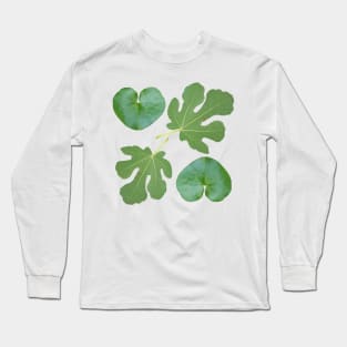 Wild Ginger and Fig Leaves Long Sleeve T-Shirt